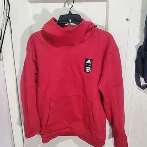 Adidas Men's Turtleneck Sweater in Red Size S